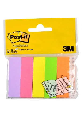 POST-İT 670-5 NOT SAYFA İŞARETİ 5 RENK