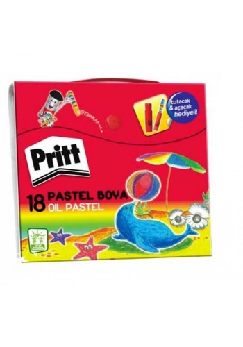 PRİTT PASTEL BOYA 18 RENK ÇANTALI (1048063)
