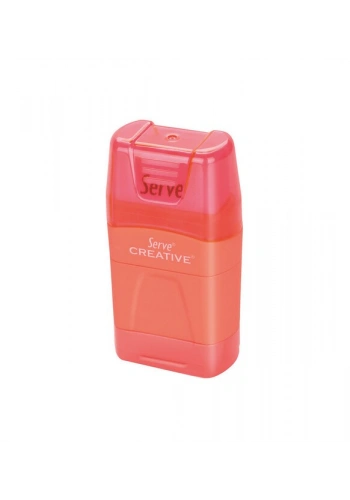 SERVE SV-ER24DSP CREATİVE SİLGİLİ KALEMTRAŞ KIRMIZI