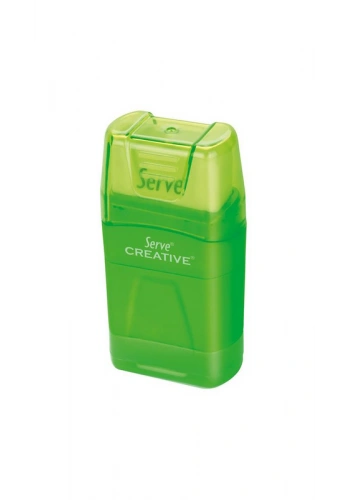 SERVE SV-ER24DSP CREATİVE SİLGİLİ KALEMTRAŞ YEŞİL