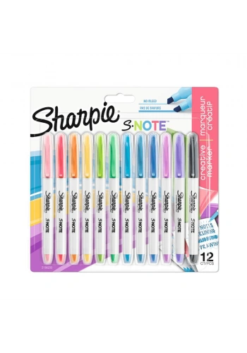Sharpie Snote Kreatif Markör Karışık 12’li BLS 2138233