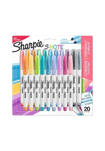 Sharpie Snote Kreatif Markör Karışık 20’li BLS 2139179