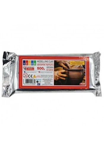 SÜDOR KİL262 SERAMİK HAMURU KAHVE 500gr