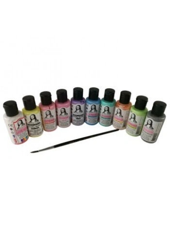 SÜDOR ML122C  MONALİSA CHALK AKRİLİK BOYA 10 RENKx40ml+FIRÇA SET