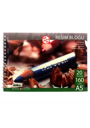 Talens Resim Bloğu Eskiz Çizim Defteri (A5) 160gr 20 Sayfa