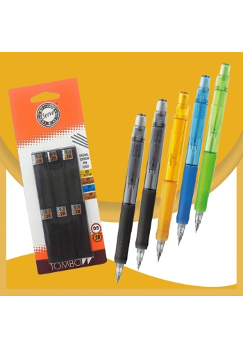 Tombow 5 li Bizno Versatil Kalem 0.5 Mm (6 Adet Uç Hediyeli)