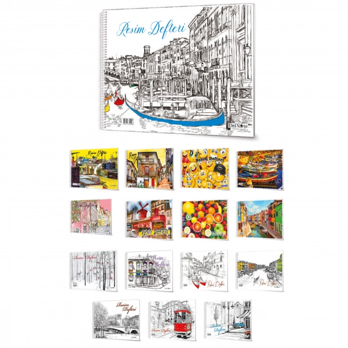 Çınar Resim Defteri Spiralli (Telli) 15 Yaprak 35x50 Büyük