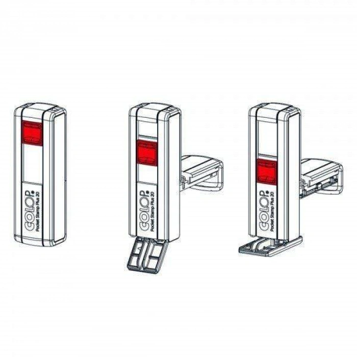 COLOP CEP20 KAŞE BEYAZ KASA SİYAH KEÇE - 14X38MM