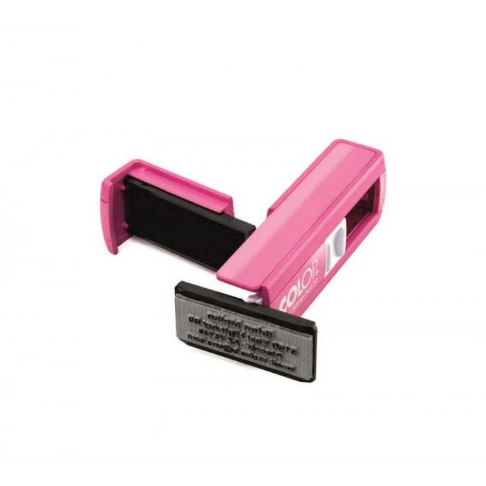COLOP CEP20 KAŞE PEMBE KASA SİYAH KEÇE - 14X38MM
