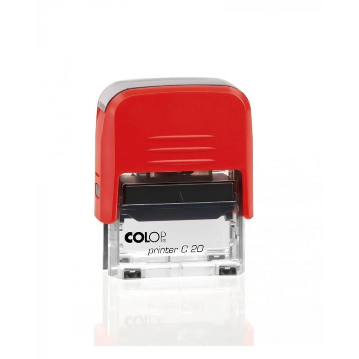 COLOP PRINTER C20 KIRMIZI KASA SİYAH KEÇE - 14X38MM