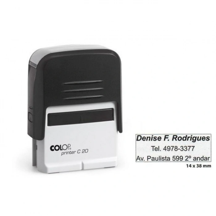 COLOP PRINTER C20 SİYAH KASA SİYAH KEÇE - 14X38MM