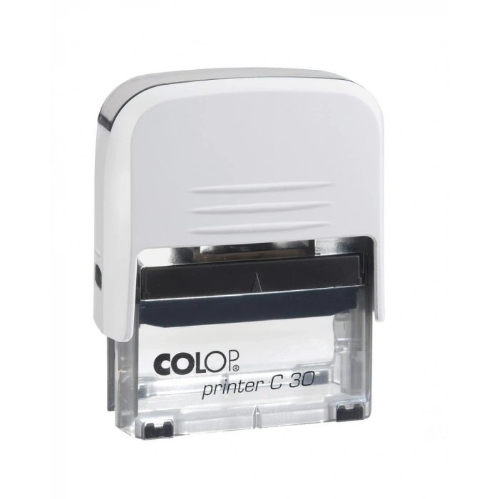 COLOP PRINTER C30 BEYAZ KASA SİYAH KEÇE - 18X47MM