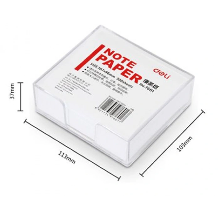DELİ 7601 KÜPNOT KAĞIDI 101x96 300 YAPRAK BEYAZ