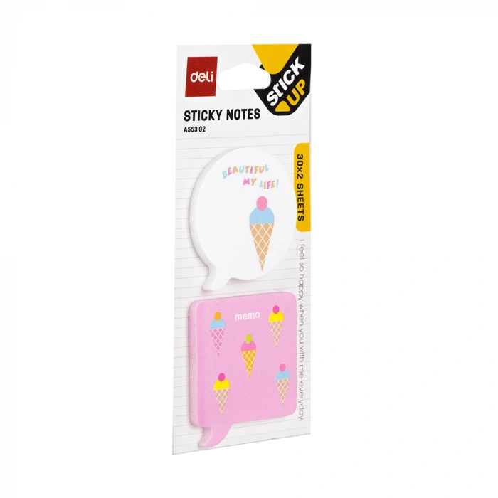 Deli Sticky Notes Yapışkanlı Not Kağıdı 30x2 A55302