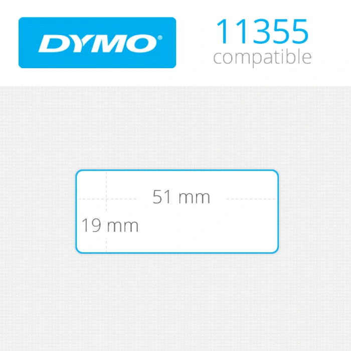 DYMO 11355 LW Çok Amaçlı Etiket 19x51mm 3/4 inç x 2 inç / 500 lü Paket