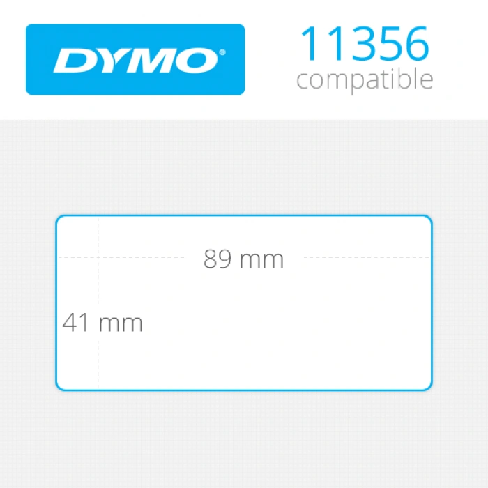 DYMO 11356 LW Çok Amaçlı Etiket 41X89mm / 300 lü Paket S0722560  1-7/10inç x 3-1/2inç