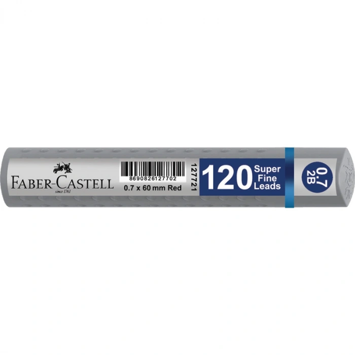 FABER-CASTELL GRİP KALEM UCU 0.7 2B 60mm GÜMÜŞ (127733)