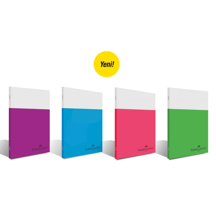 Faber Castell Smart Dikişli Plastik Kapak Kareli Defter A4 60 Yaprak