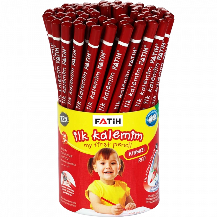 Fatih Jumbo Üçgen Başlangıç Kalemi Kırmızı