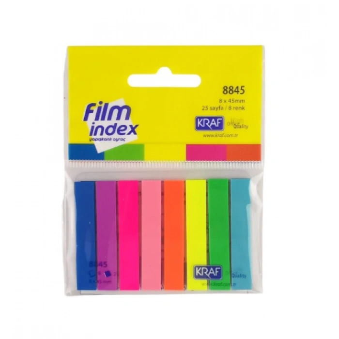 Kraf İndex Film 8x45 8 Renk 25 Sayfa 8845