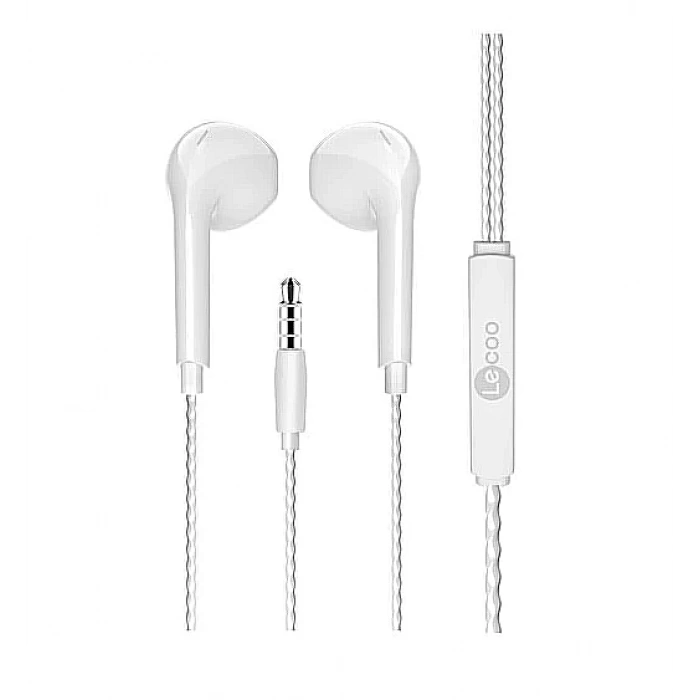 LECOO EH104W KABLOLU KULAK İÇİ MİKFORONLU KULAKLIK 3.5mm JACK BEYAZ