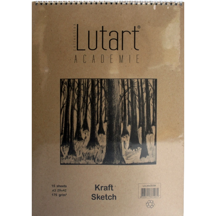 Lutart Kraft Çizim Defteri A6 70gr 50syf