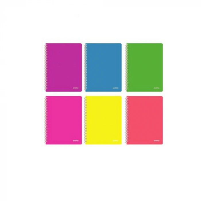 Mopak A4 Pp Kapak Spiralli 72 yp Çizgili Defter