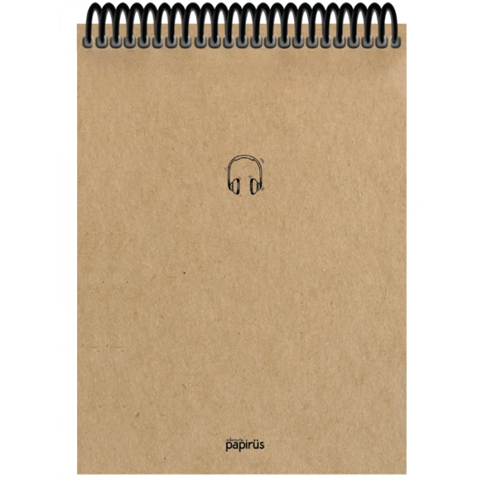 Papirüs Kraft Sert Kapak Bloknot 100yp 17x24cm Çizgili