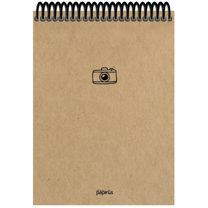 Papirüs Kraft Sert Kapak Bloknot 100yp 17x24cm Çizgili