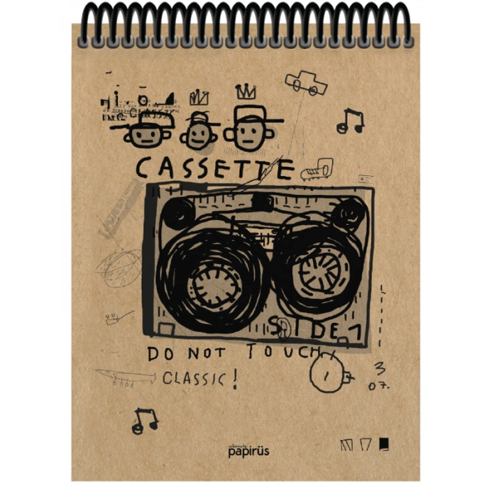 Papirüs Kraft Sert Kapak Bloknot 100yp 17x24cm Çizgili