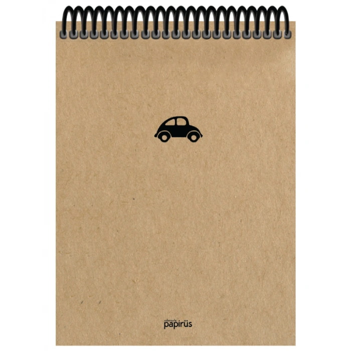 Papirüs Kraft Sert Kapak Bloknot 100yp 17x24cm Çizgili