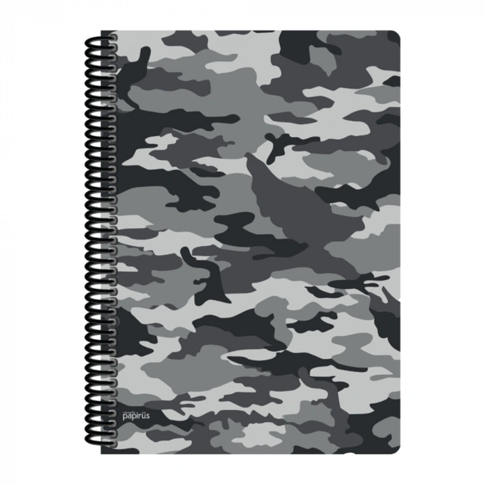 Papirüs Mini Sert Kapak Defter Siyah 100yp 17x24cm Düz