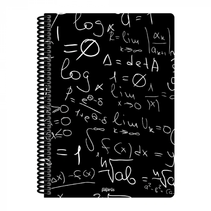 Papirüs Mini Sert Kapak Defter Siyah 100yp 17x24cm Düz