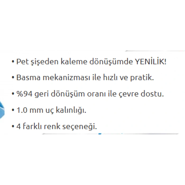 PİLOT B2P SODA TÜKENMEZ KALEM 1.0 KIRMIZI (51007944) (BP-B2PS-M-PR-BG)