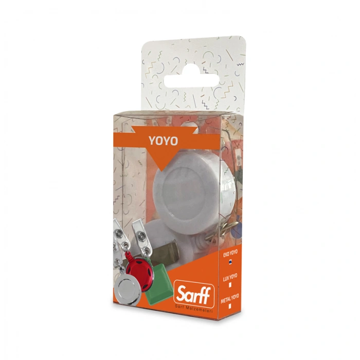 SARFF YUVARLAK KANCALI BEYAZ EKO YOYO BLİSTER - 2ADET