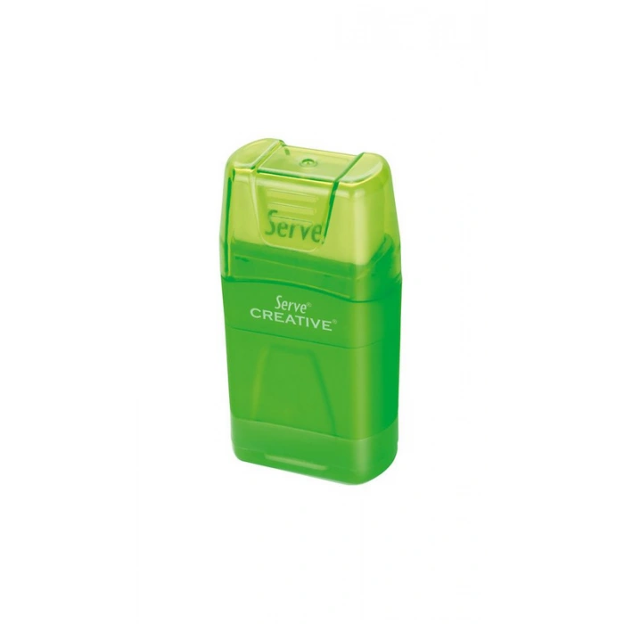 SERVE SV-ER24DSP CREATİVE SİLGİLİ KALEMTRAŞ YEŞİL