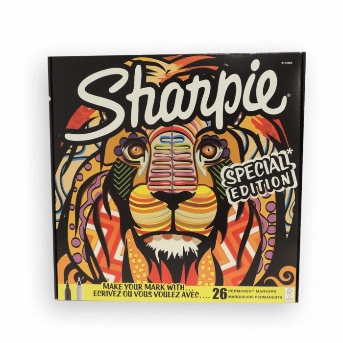 Sharpie Fine Permanent Markör 26lı Karışık kutu- Aslan 2110123