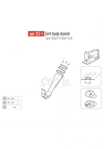 Şerit Ayak Aparatı 10mm / APR 232