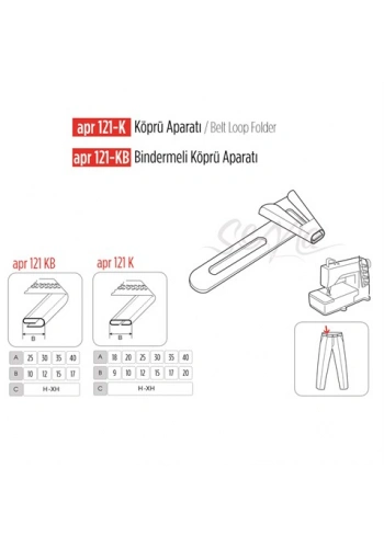 Köprü Aparatı 40x20mm / APR 121-K