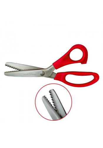 Plastik Saplı Sürfile Zikzak Makası 9-1/4 İnç 23.3cm / A-85