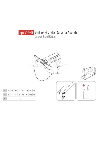 Şerit Ve Ekstrafor Katlama Apara 16X8 / APR 216-D
