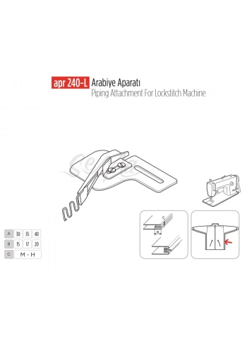 Arabiye Aparatı 30x15mm / APR 240-L