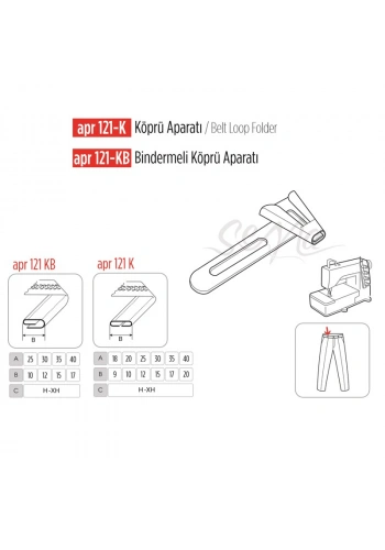 Köprü Aparatı 25x12mm / APR 121-K