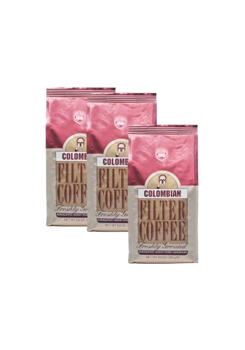3 Adet Mehmet Efendi Colombian Filter Coffee 250gr Öğütülmüş