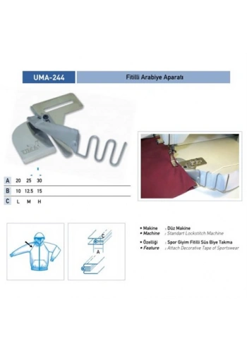 Düz Makine İkiye Katlama Apara 20X10 / UMA-244