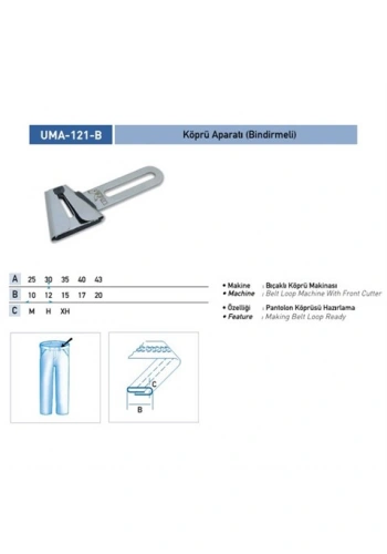 Köprü Aparası 35x15mm / UMA-121-B