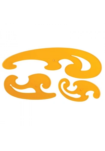 Pistole Modelist Cetvel Takımı 3 Parça / 028