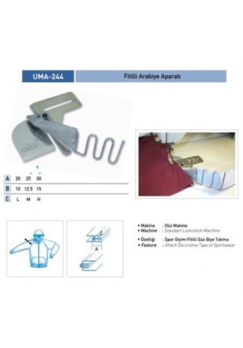 Düz Makine İkiye Katlama Apara 25X25 / UMA-244