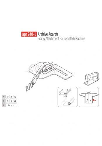 Arabiye Aparatı 20x10mm / APR 240-L