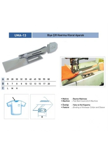 Biye Çift Kıvırma Klorat (Etek) Apara 25x7mm / APR 13-R